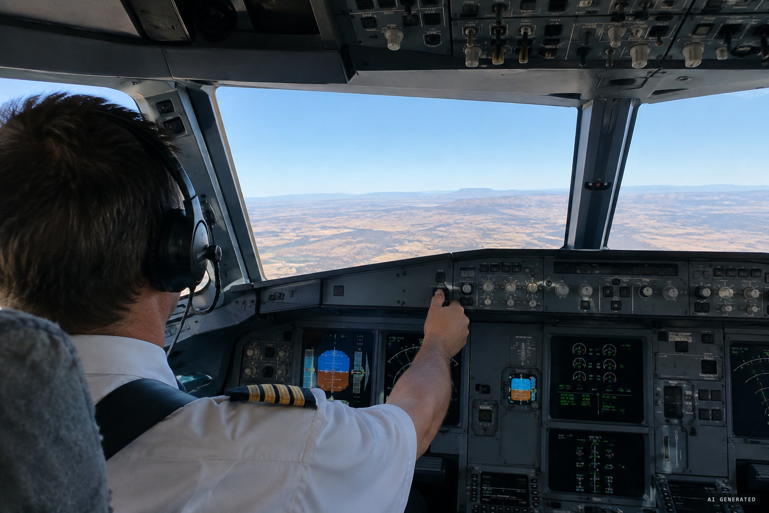 The pilot asks Albuquerque Center: "Do you have any targets up here?"