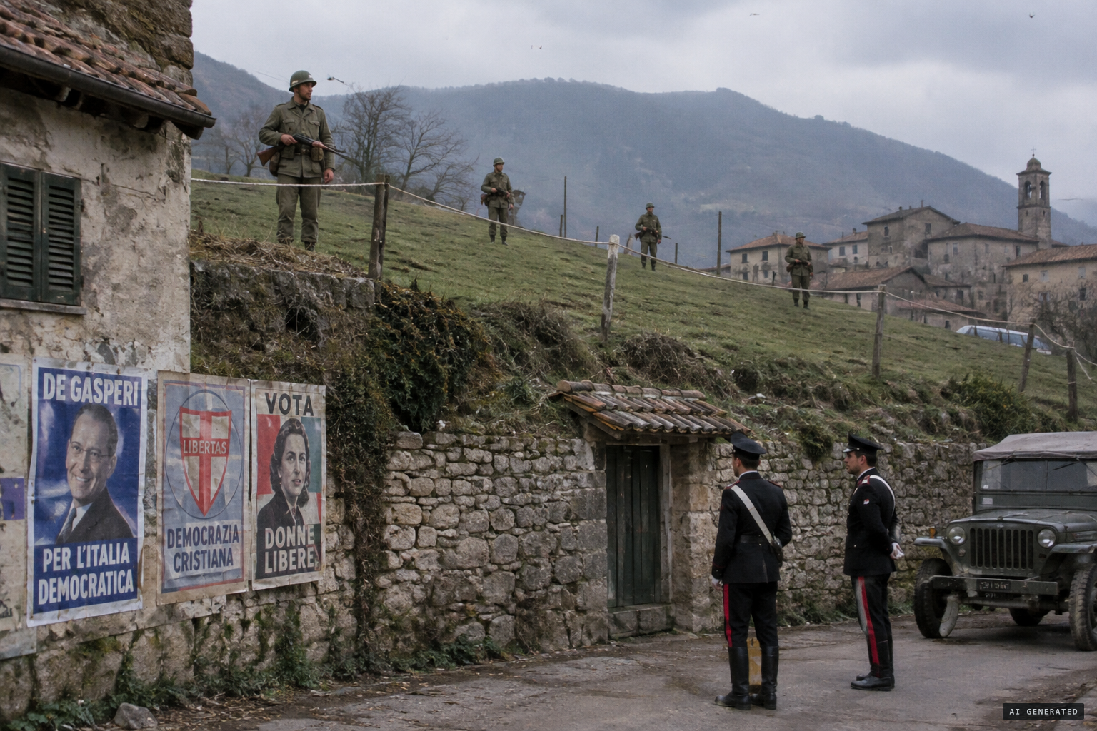 Ahead of the 1948 election, the Bocco is militarised