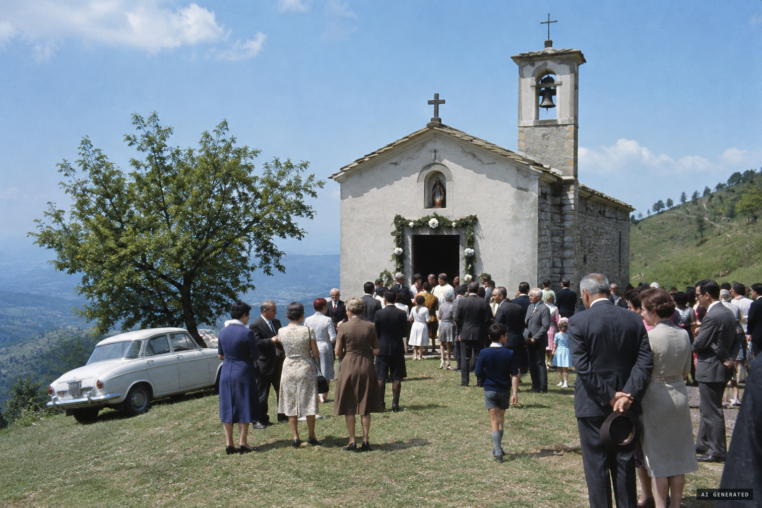 The church on the Bocco, where Mass is still celebrated each month