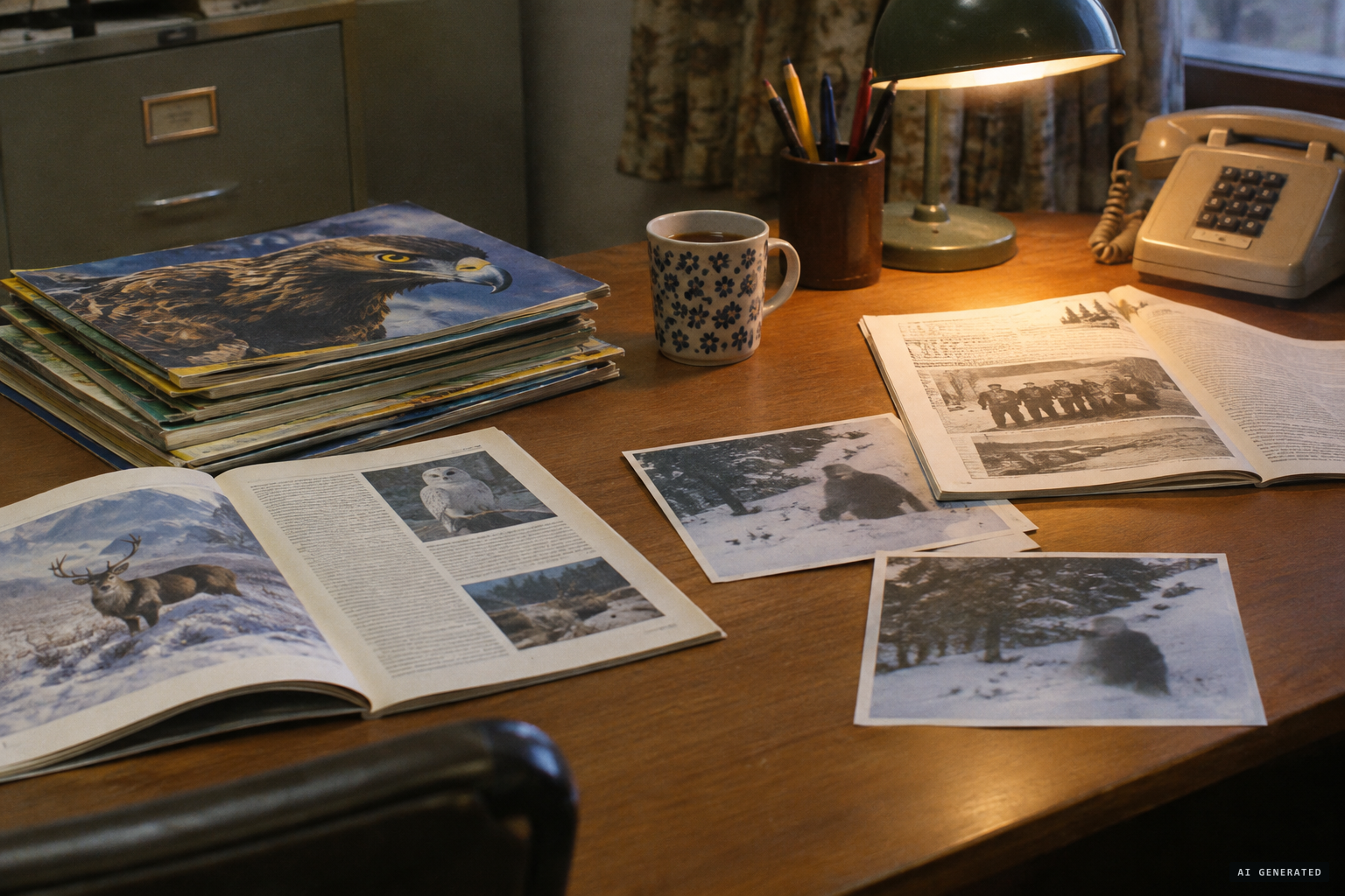 The yeti photographs reported in the cryptozoology and wildlife press