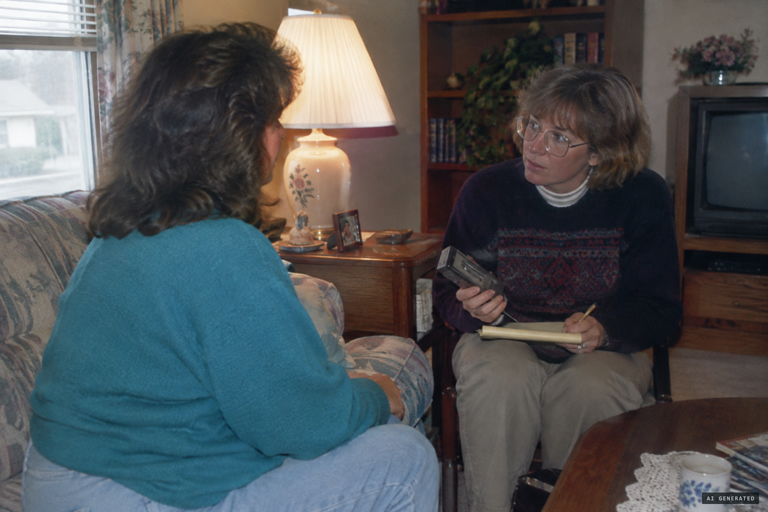 April Edwards tells researcher Mark Opsasnick what she saw was real