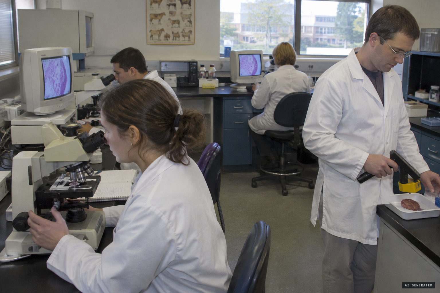 Histology and Geiger counters find no heat and no radiation