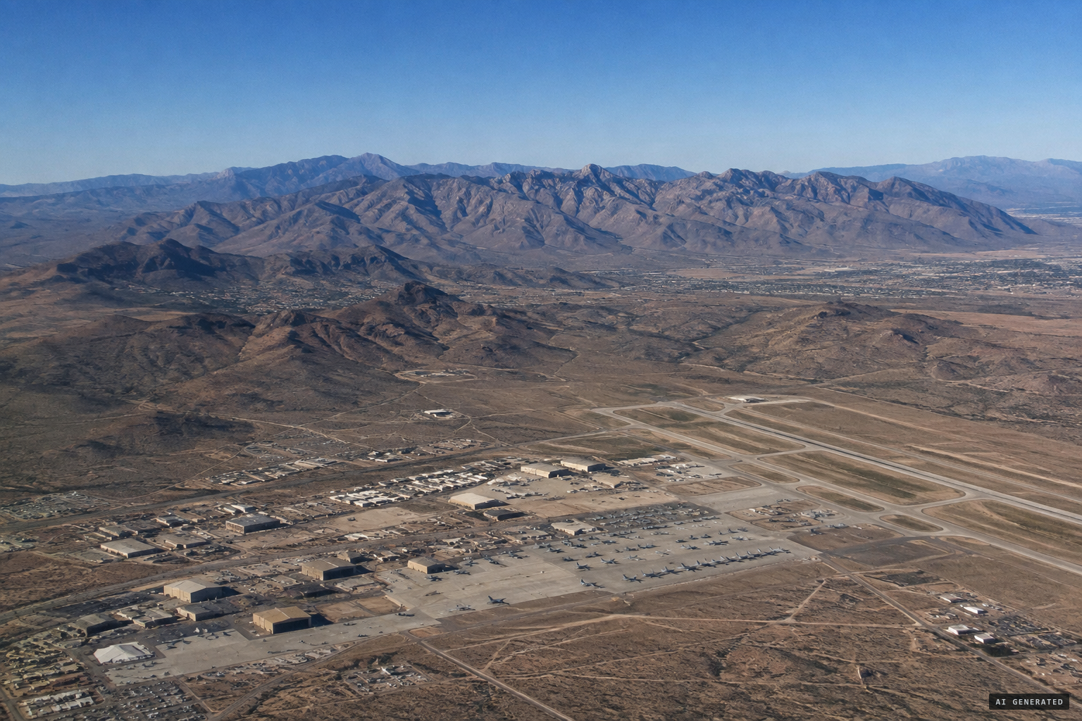 South-central Arizona airspace near Davis-Monthan Air Force Base, February 24, 2018