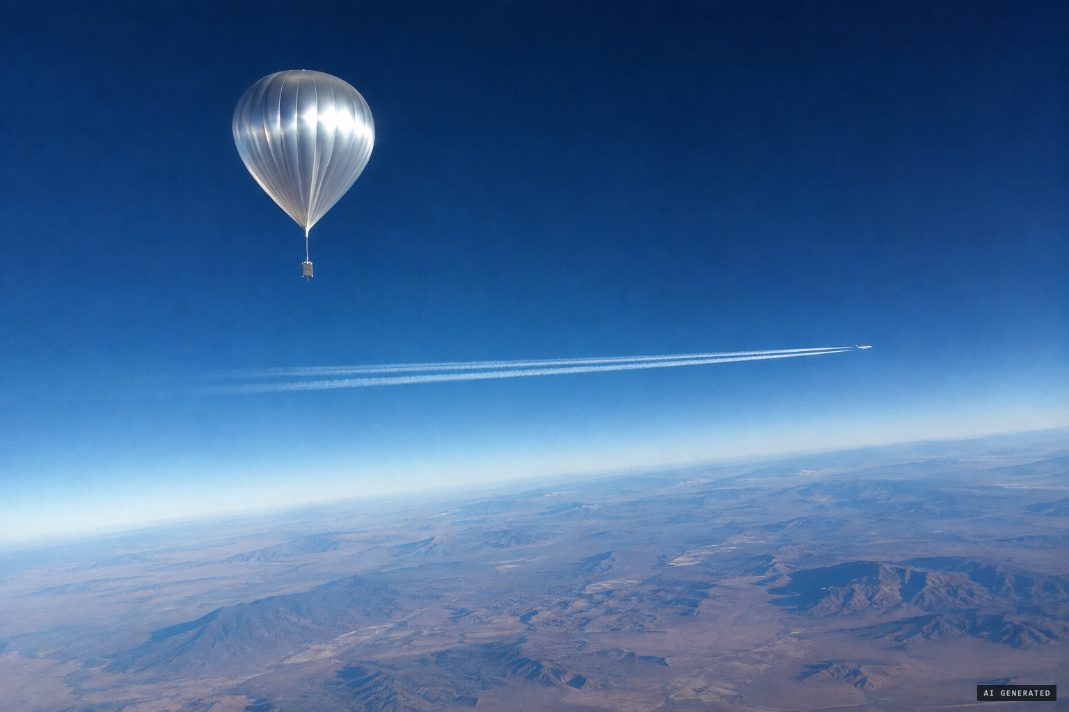 The skeptics' explanation: a reflective balloon drifting at high altitude
