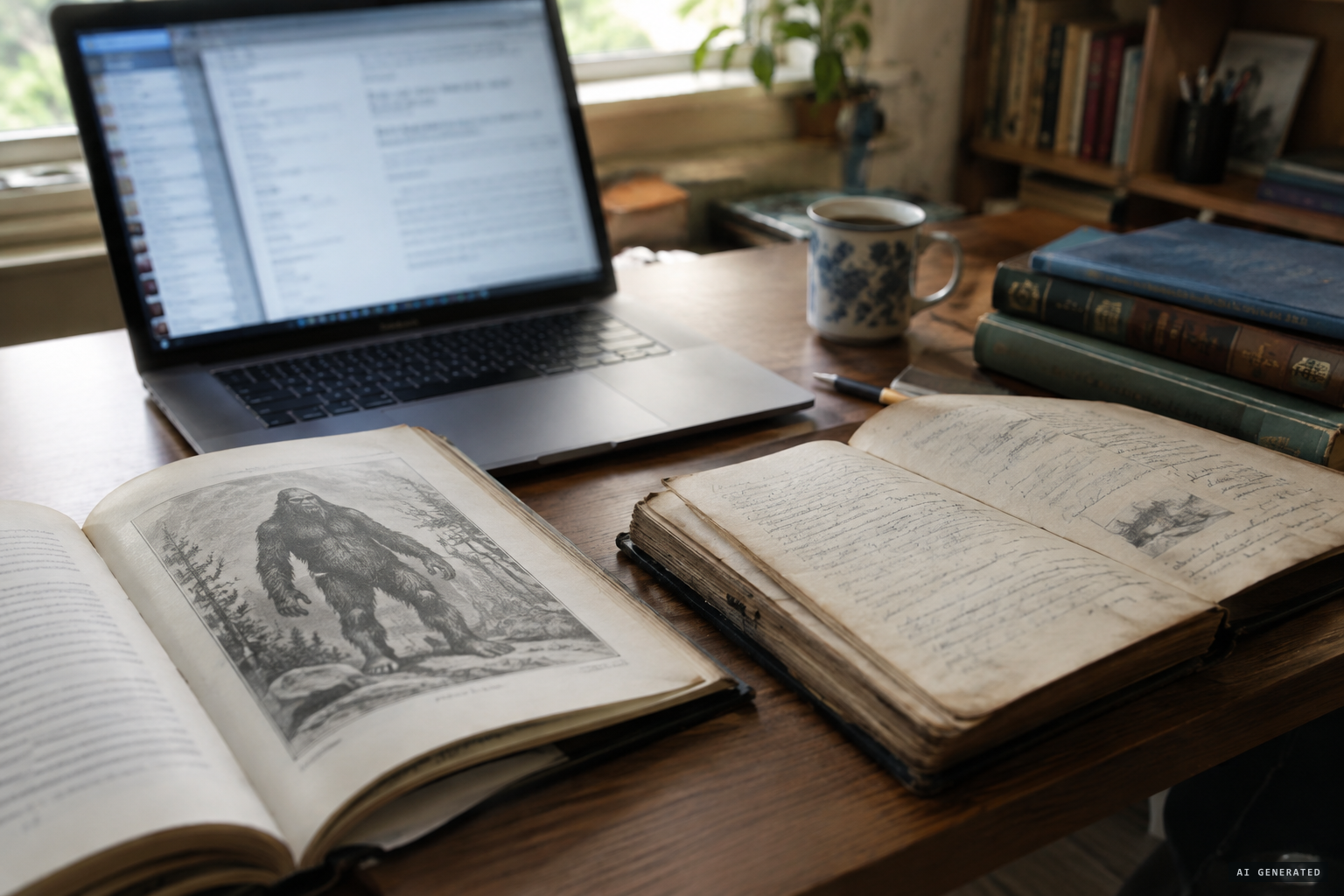 Later retellings make the creature "tall" and "bipedal" and harden Hodgson's doubt into a conclusion.