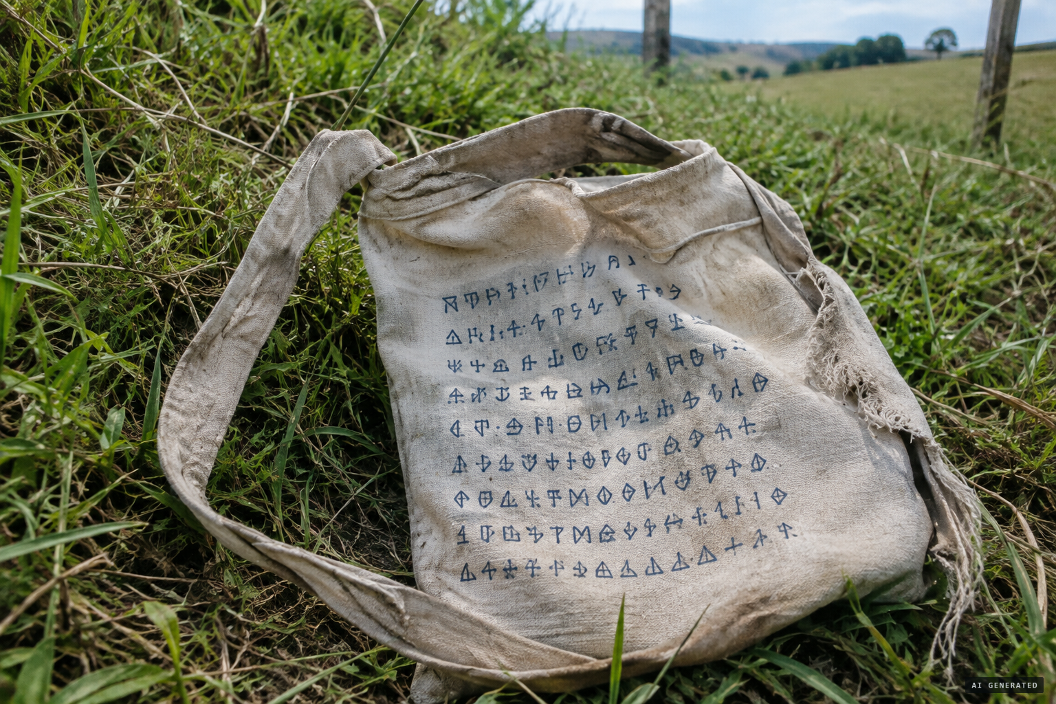 The embornal turns up, now covered in 146 strange characters