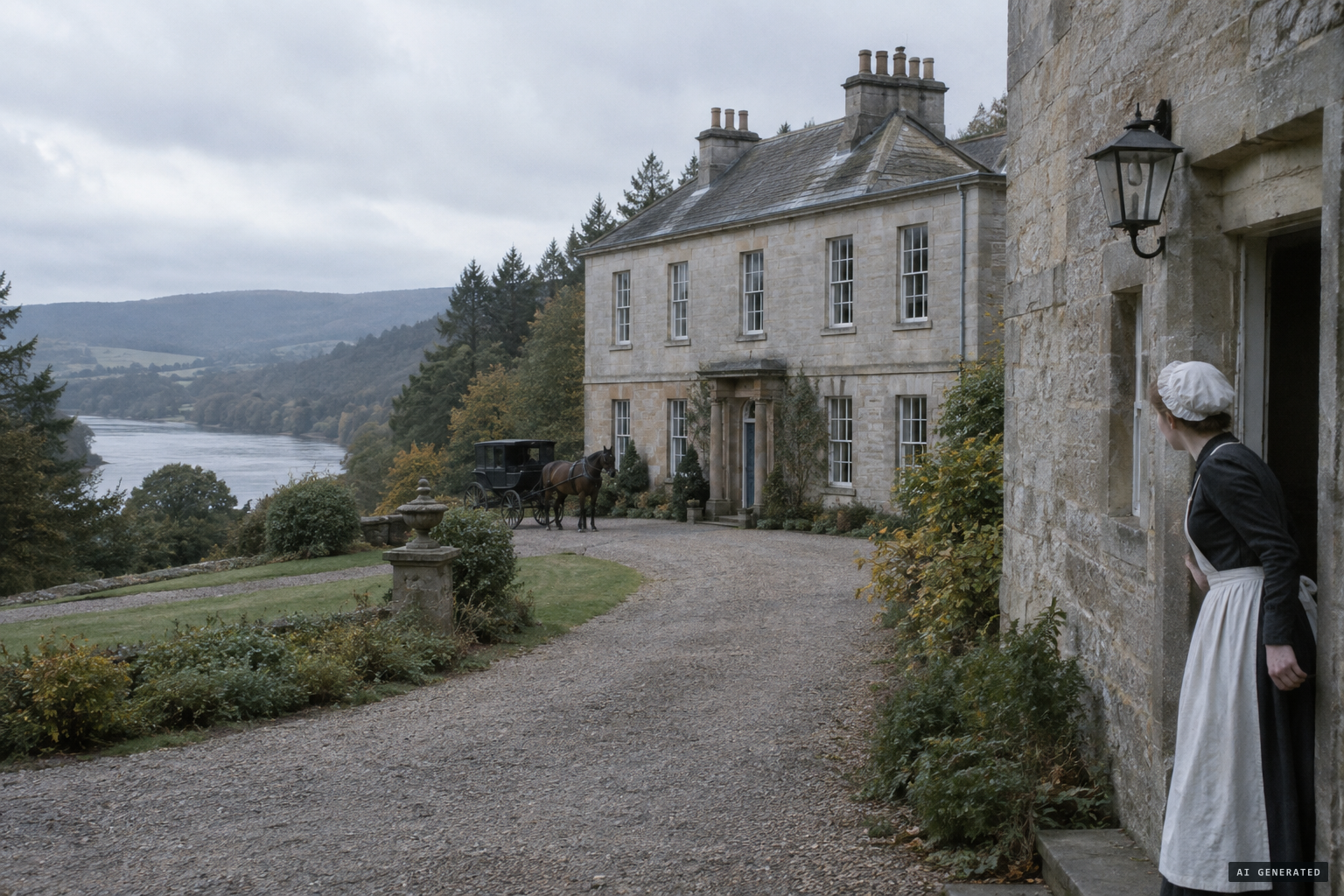 Ballechin House, the Steuarts' Georgian home in Strathtay, where a maid reported the first incident