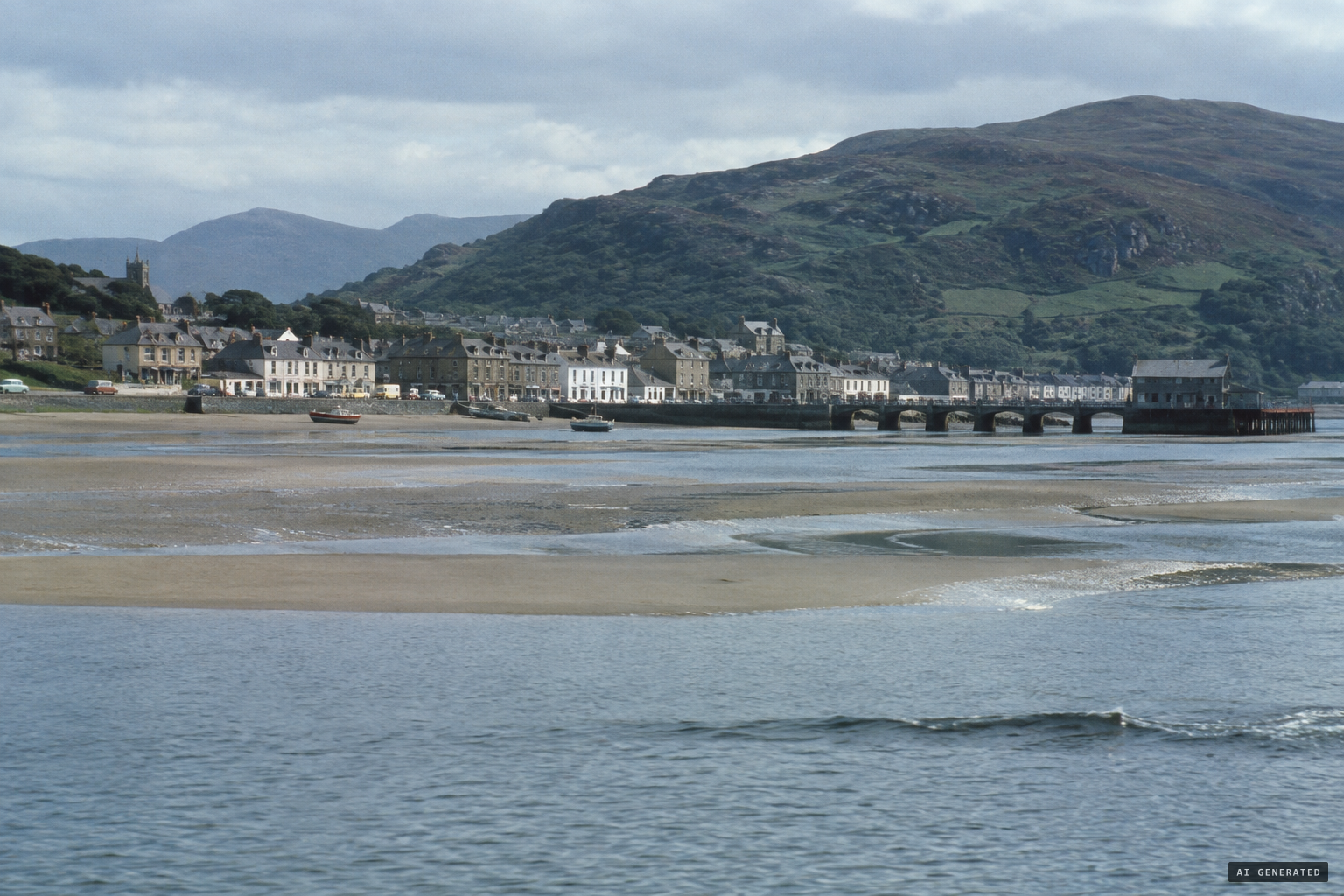Barmouth, where the Mawddach estuary meets Cardigan Bay