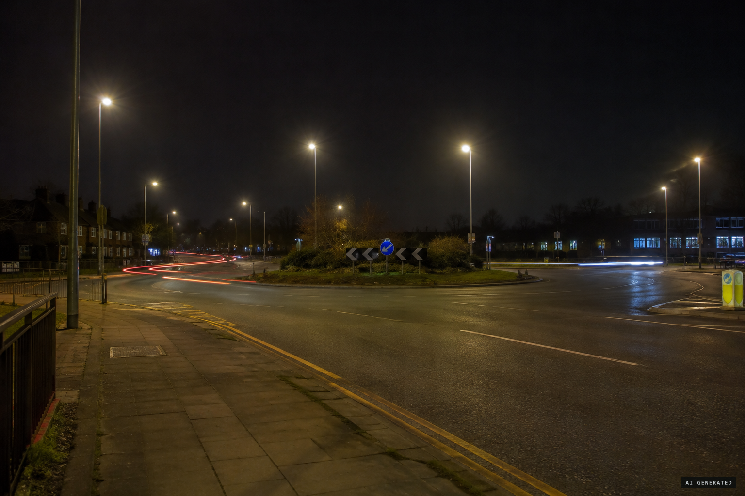 The Moreton Cross roundabout, setting of another Slemen ghost story