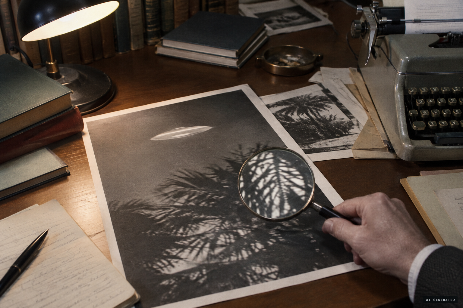 Critics point out shadows on the foliage that do not match the light on the disc