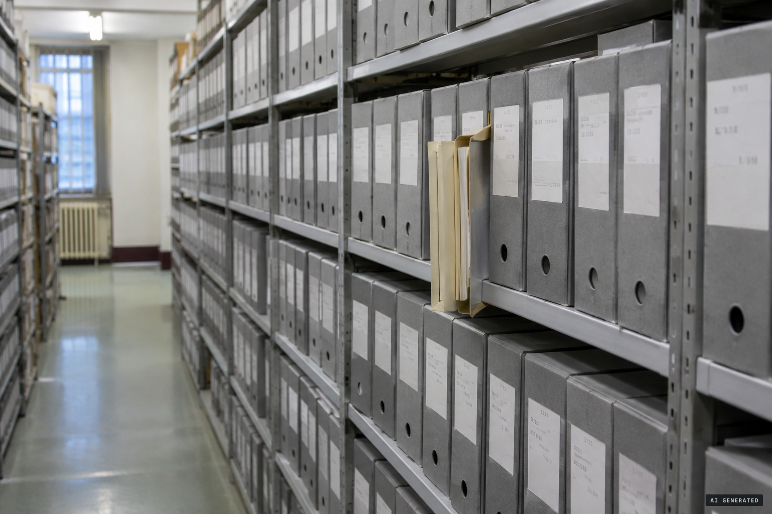 A single entry in the archive at Kew, still waiting to be read in full