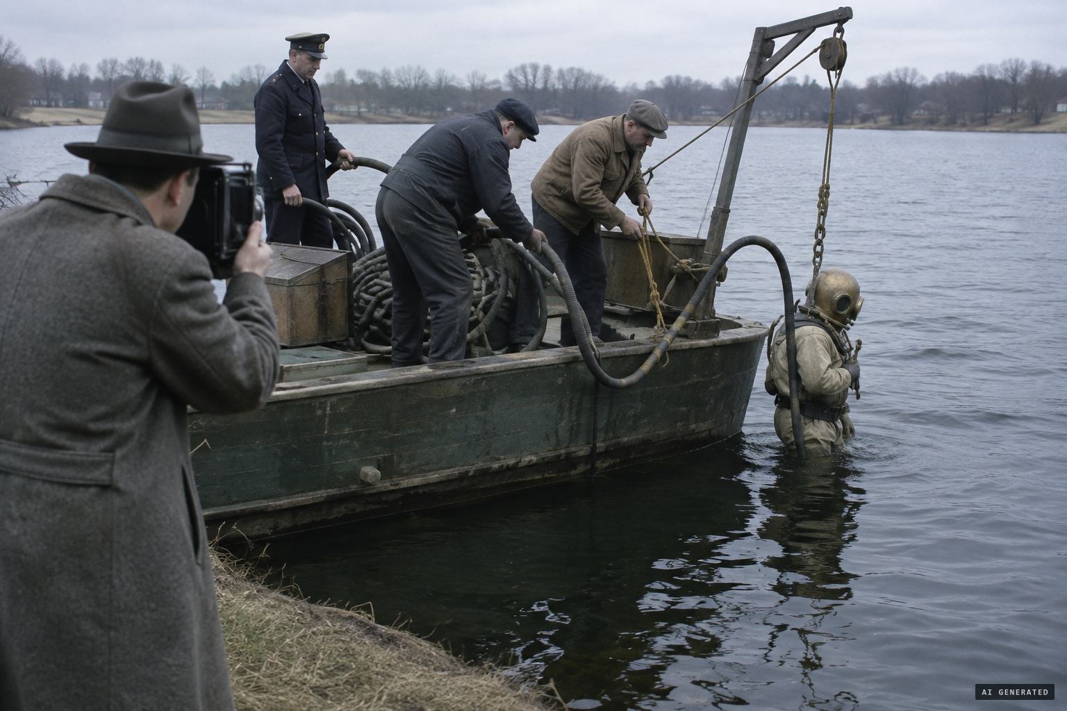 Divers go down while a Life photographer takes hundreds of pictures