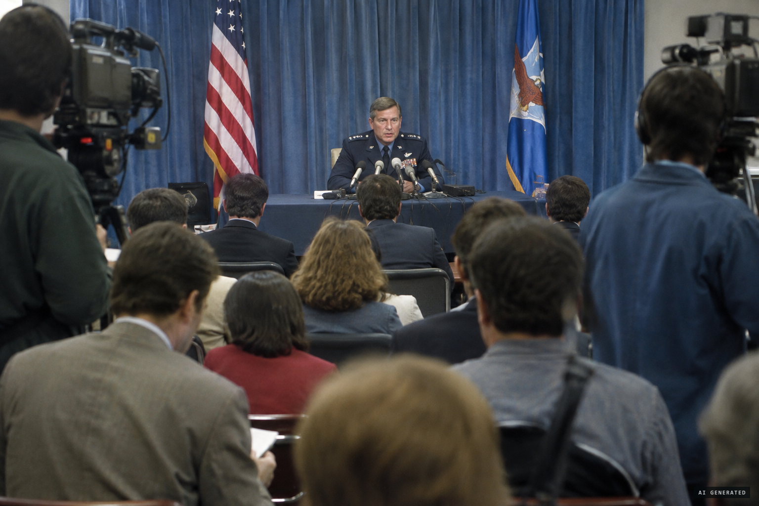 The Belgian Air Force's July 1990 press conference