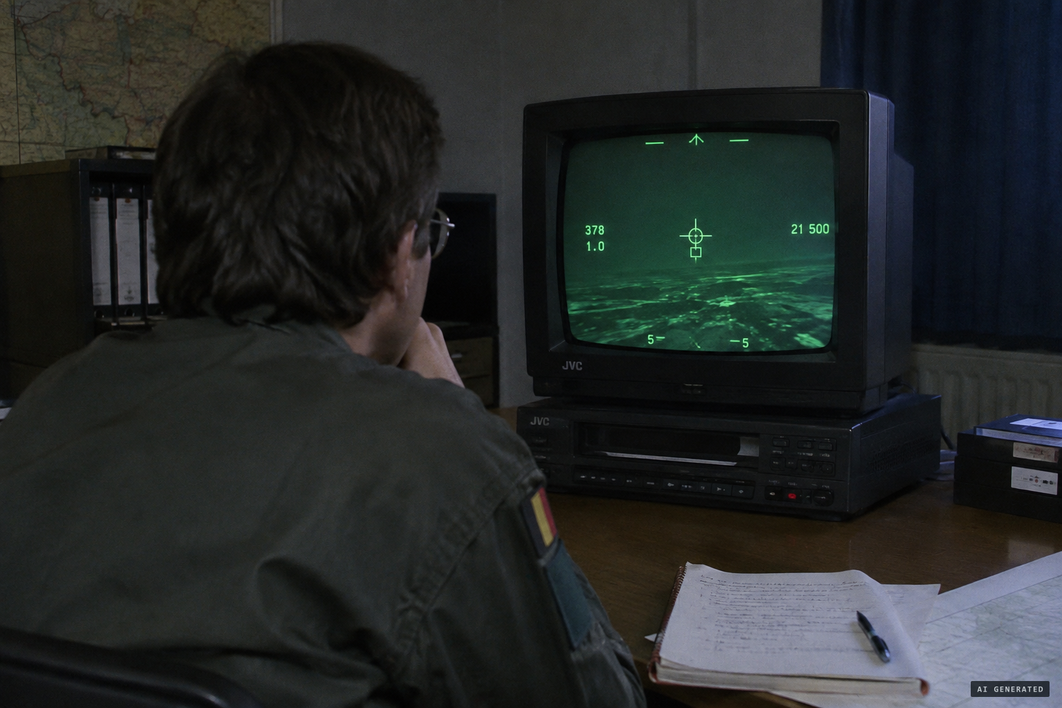 Jean-Pierre Petit examines the F-16 HUD recordings.