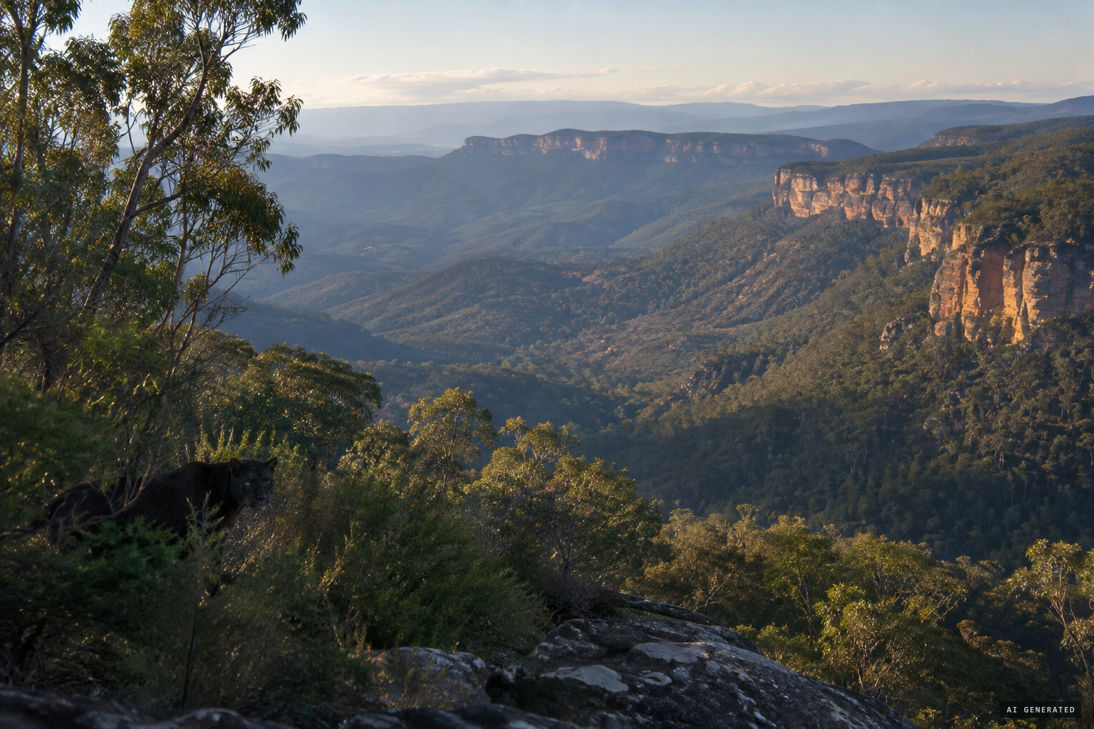 The Blue Mountains, home to a century of big black cat stories