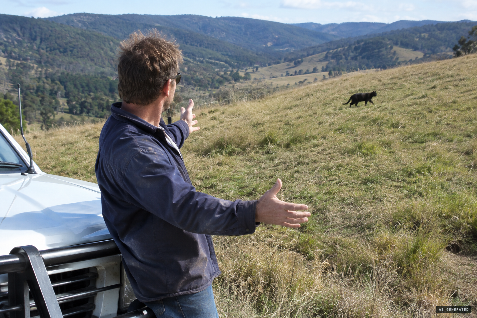 Steven Muiser: "as wide as the bonnet of my ute", with "that big cat swagger"
