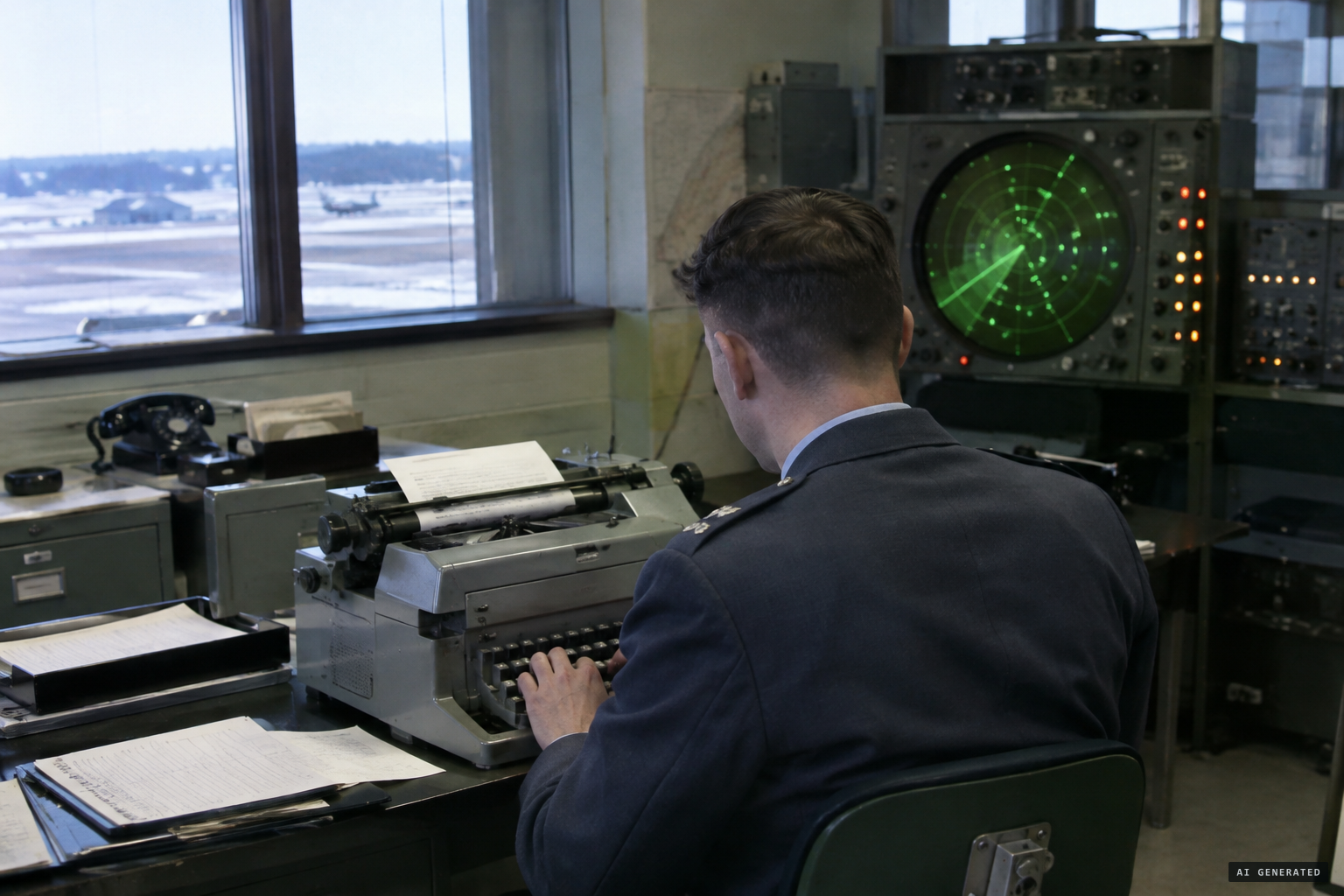 Pease Air Force Base files a report for Project Blue Book.