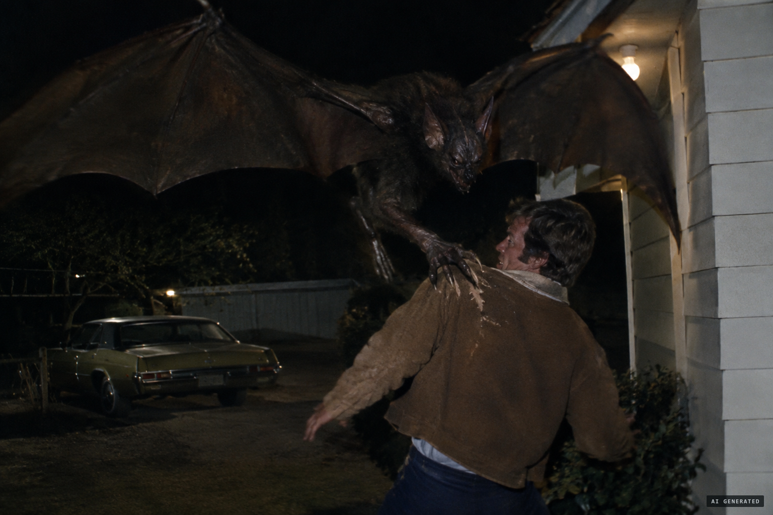 Something with big claws grabs Grimaldo