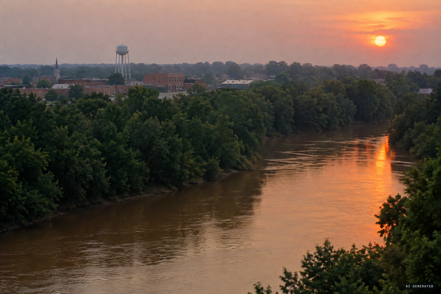 Murphysboro on the Big Muddy River, summer 1973
