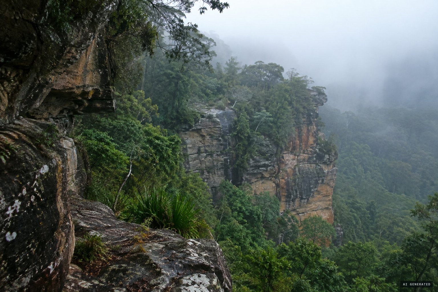 Rocky country such as Springbrook, linked to the traditional Bunyun