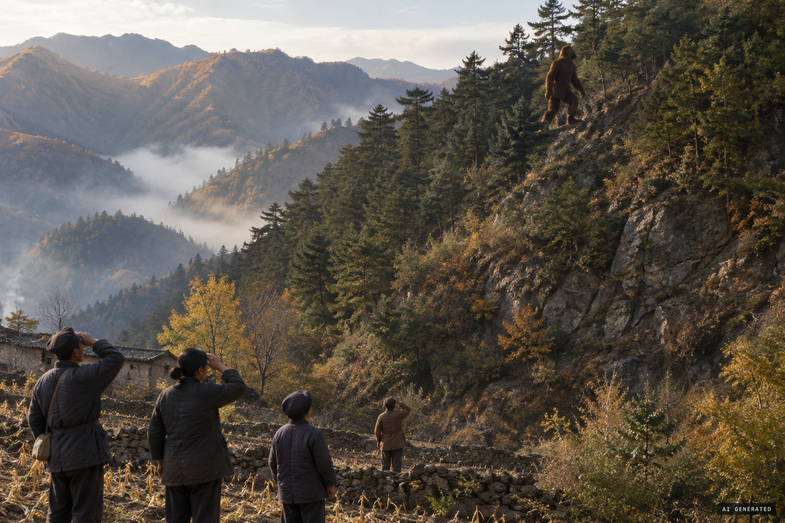 Villagers say it lived there a month, climbed mountains with ease and only howled