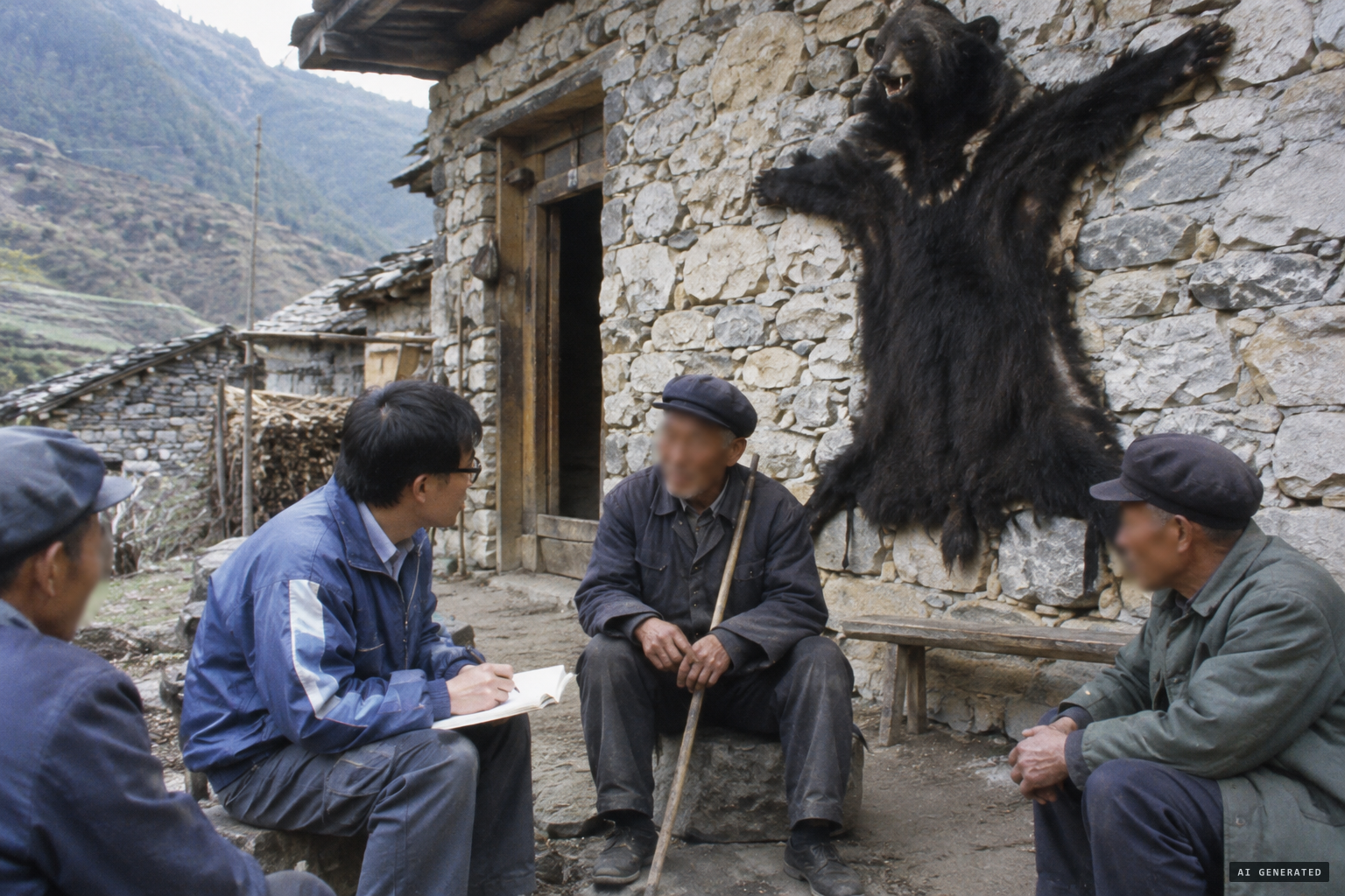 Zhou Guoxing finds the 'wildmen' killers described were bears
