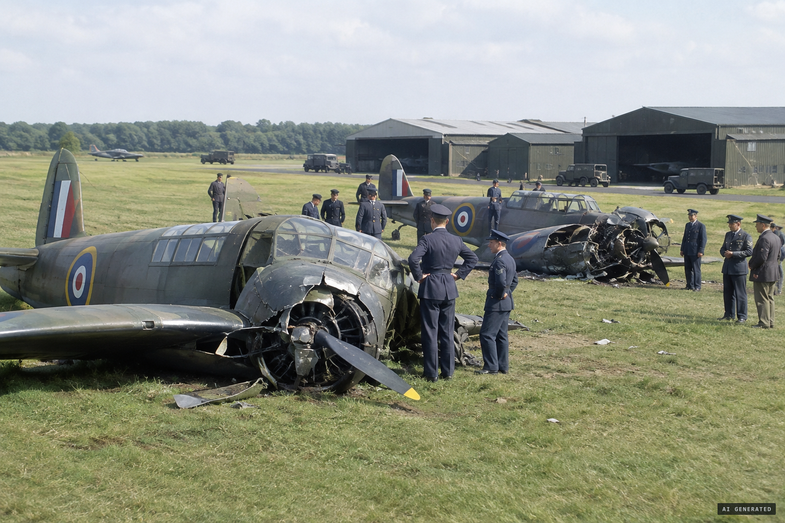 Two Ansons collided at Bircham Newton on 9 May 1939
