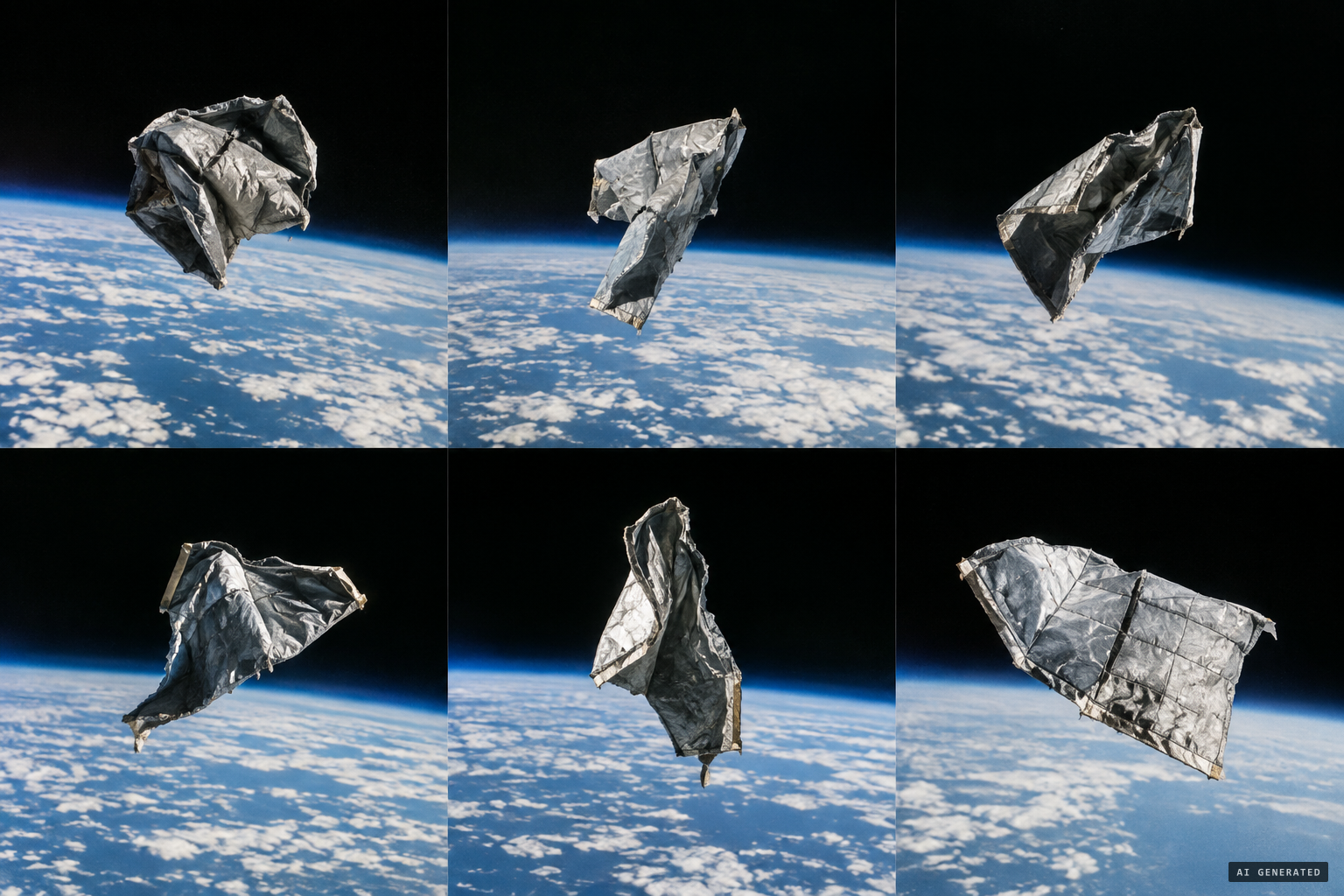 The object only seems to change shape as it turns while falling away