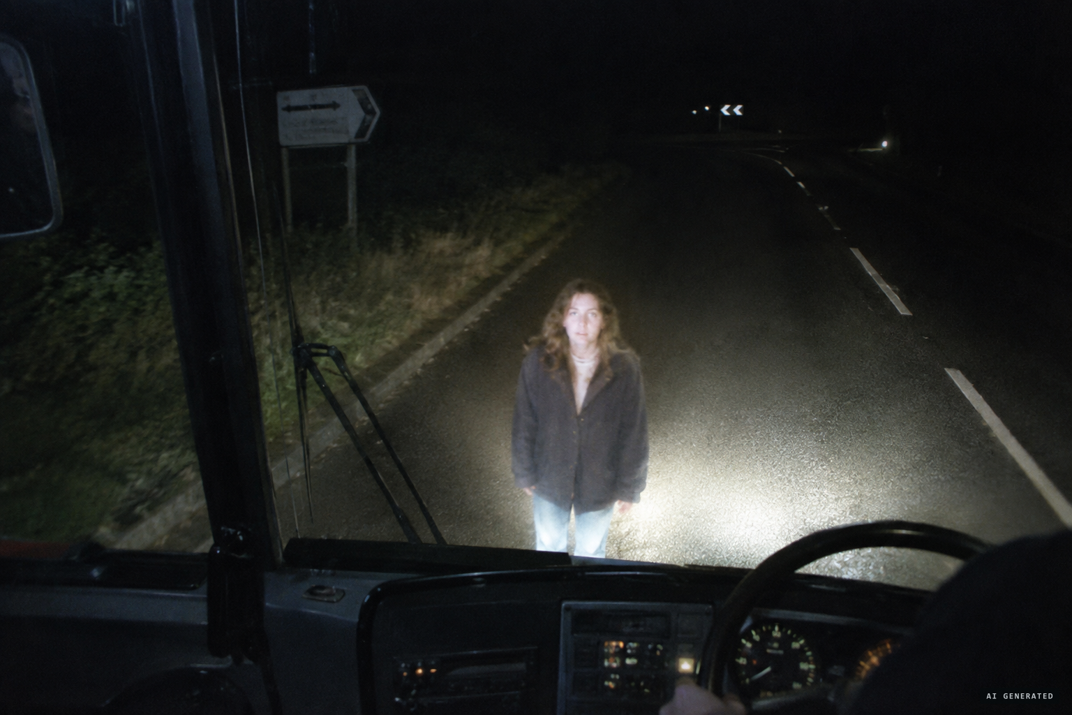 Ian Sharpe sees a young woman appear in front of his coach and stare into his eyes.