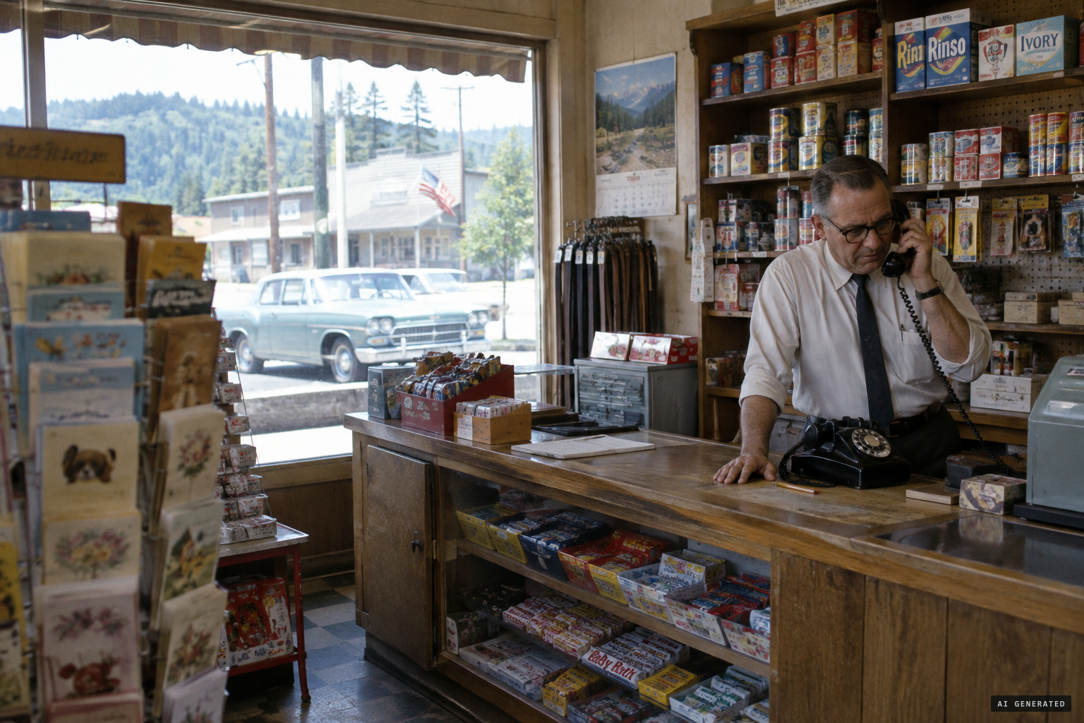 Al Hodgson passes the news on from the Willow Creek Variety Store
