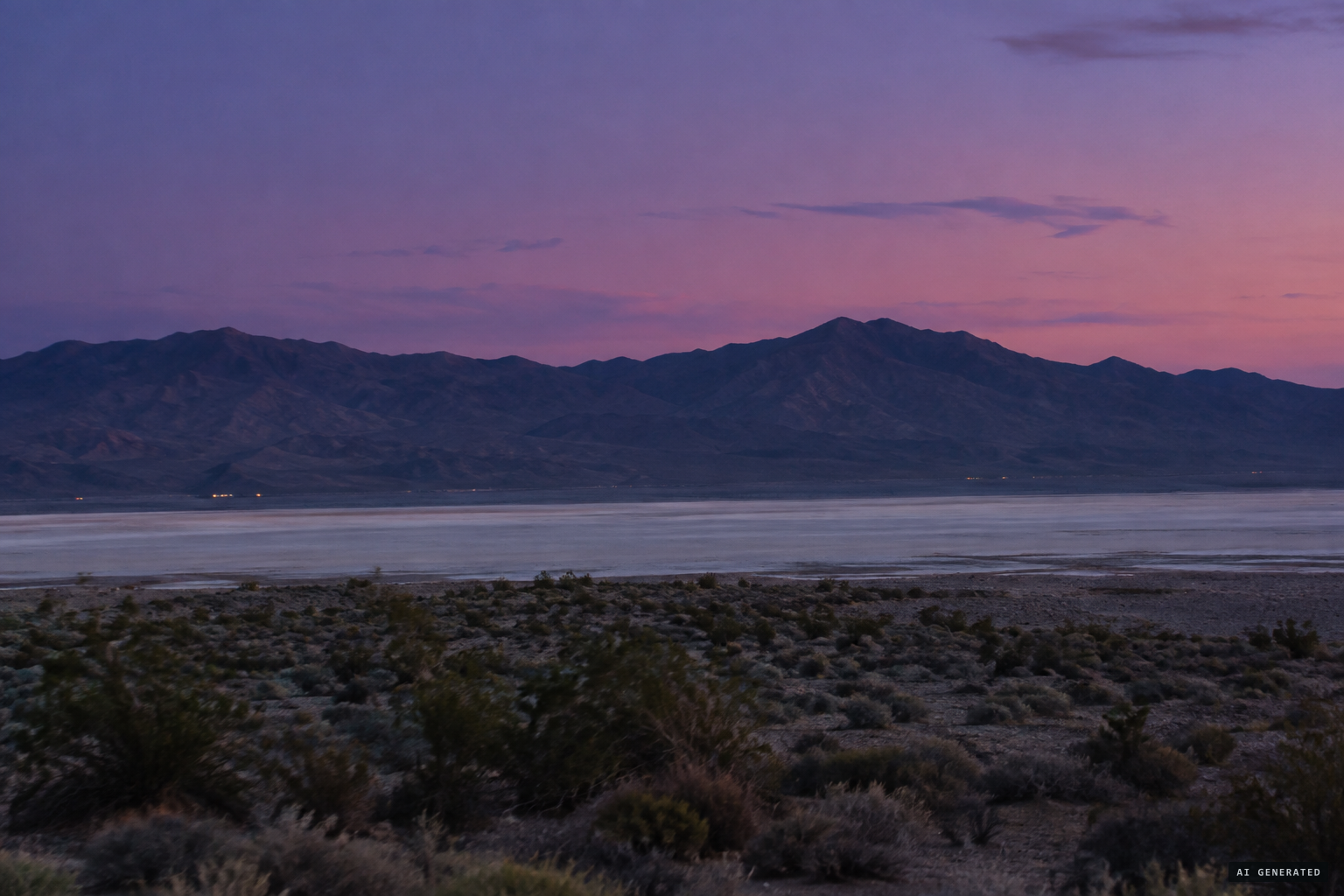 Papoose dry lake, where Lazar placed the hidden site S-4, south of Groom Lake