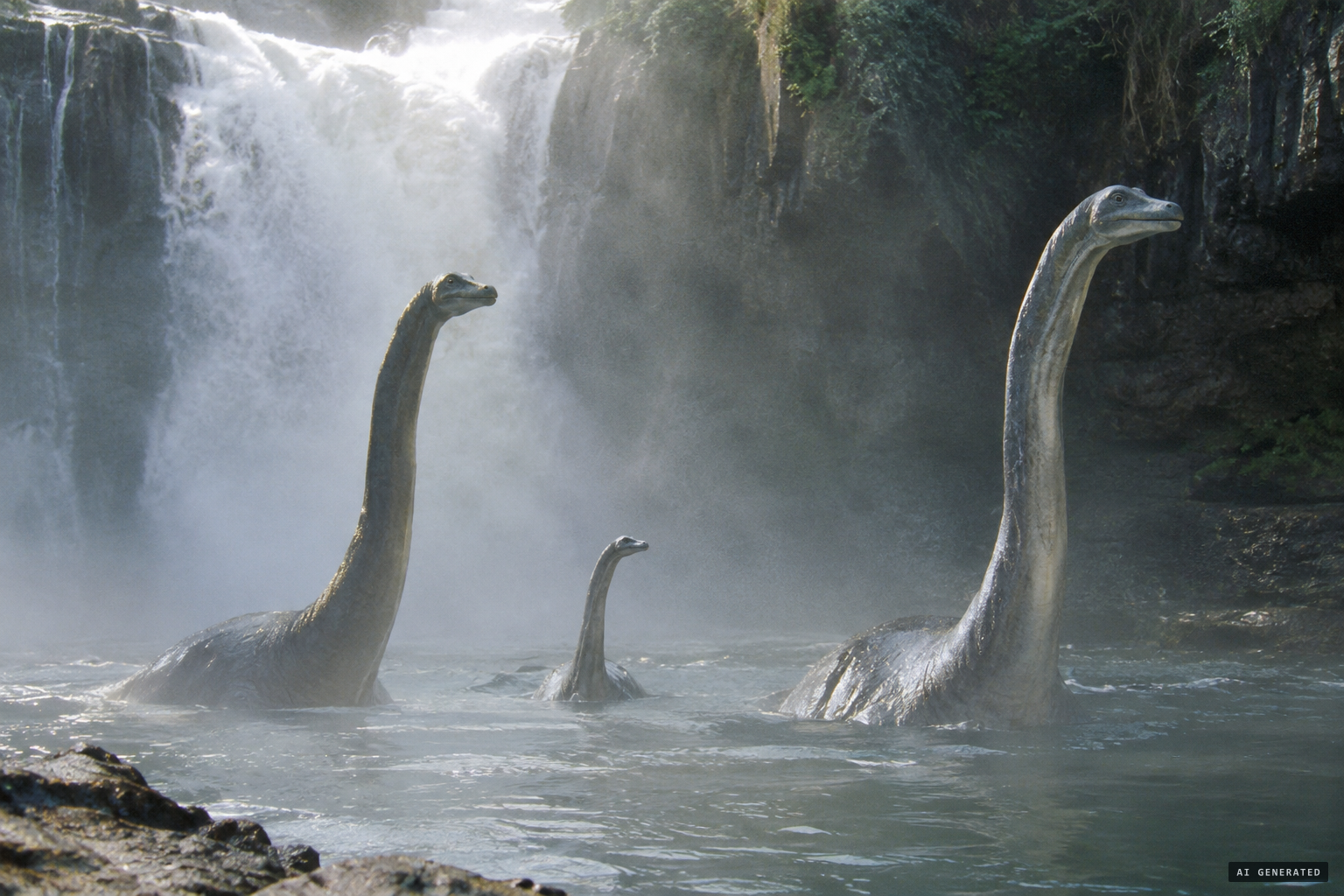 Teeney's theory: plesiosaurs, 'mom, pop and baby monsters'