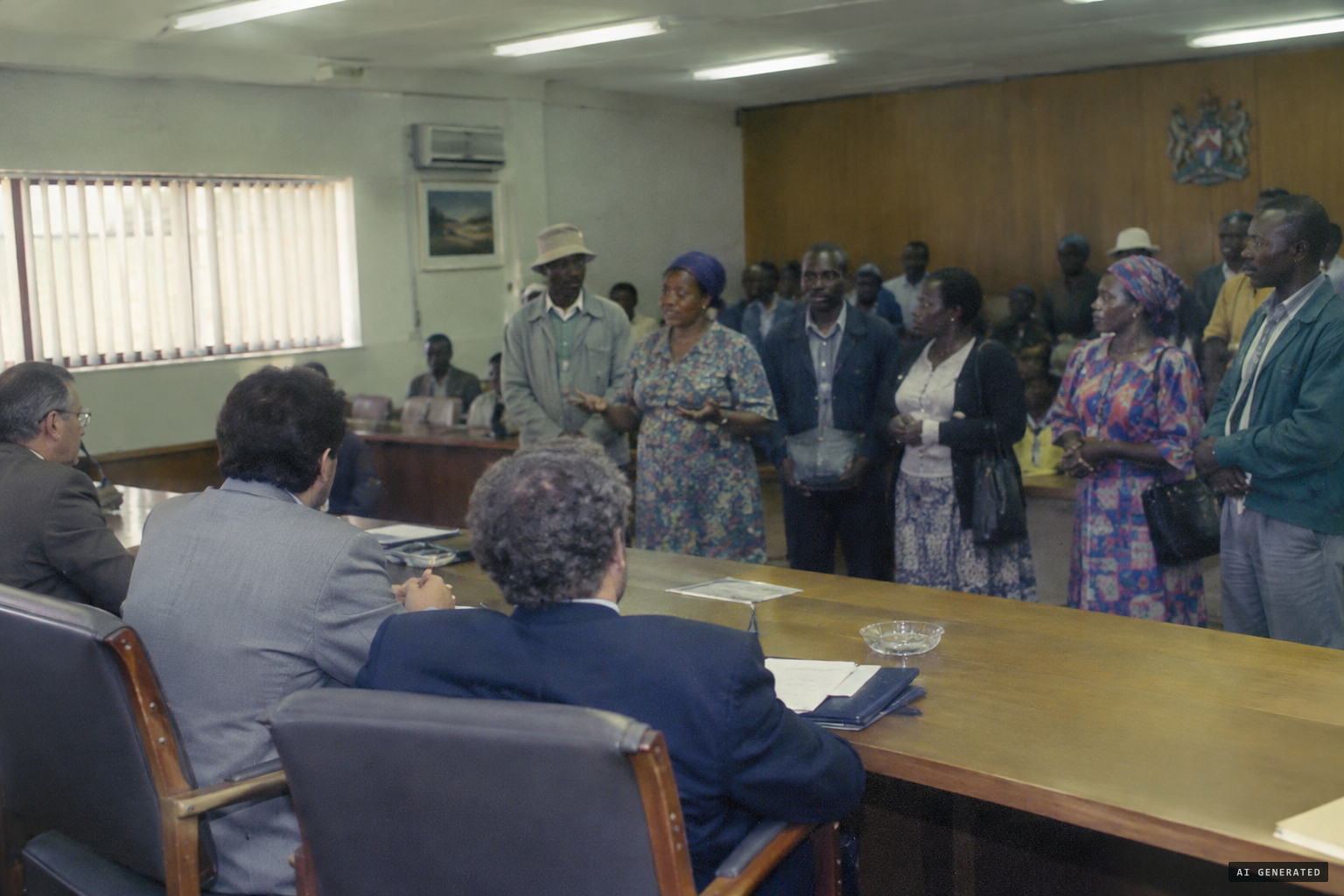 Zulu-speaking residents protest to the council over rumours of the monster being captured