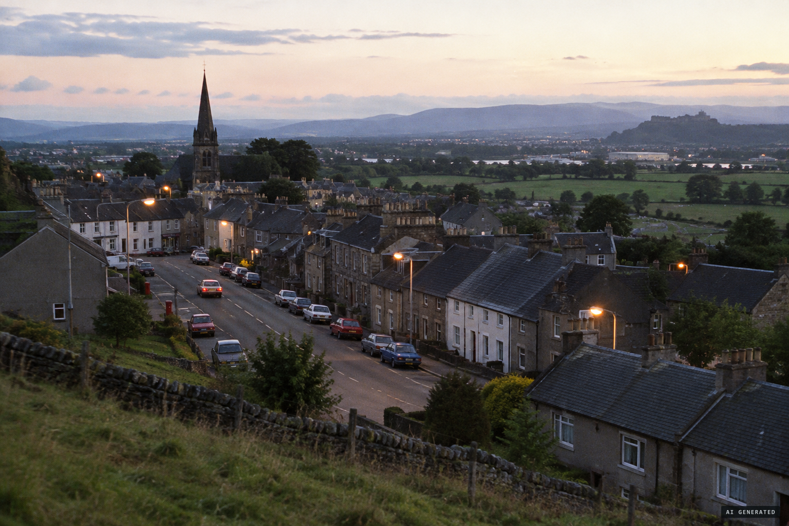 Bonnybridge, a small village near Falkirk at the heart of the Falkirk Triangle
