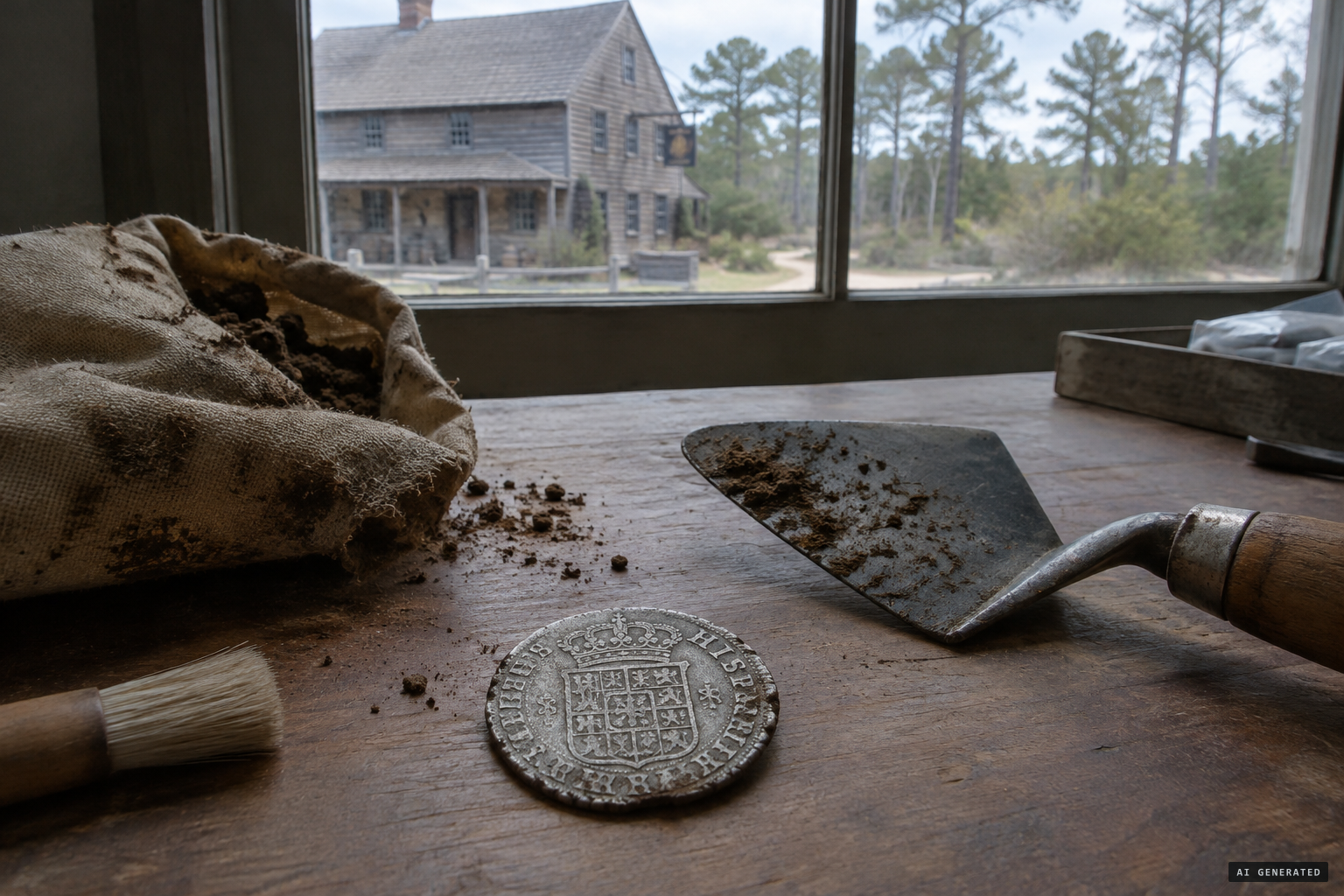 A Bonaparte coin dug up at Cedar Bridge Tavern, Barnegat