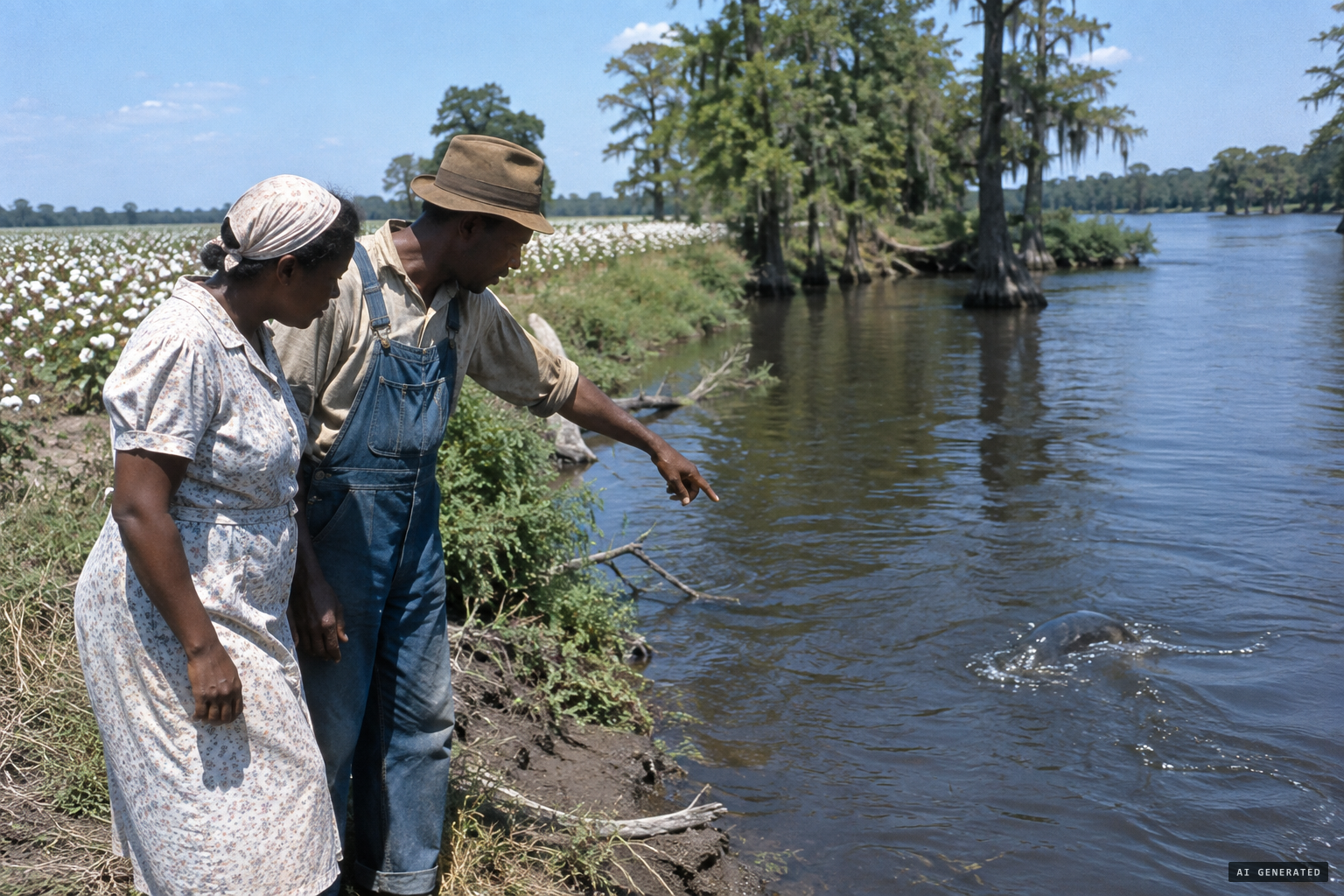 Sharecroppers Dee and Sylvia Wyatt see it first