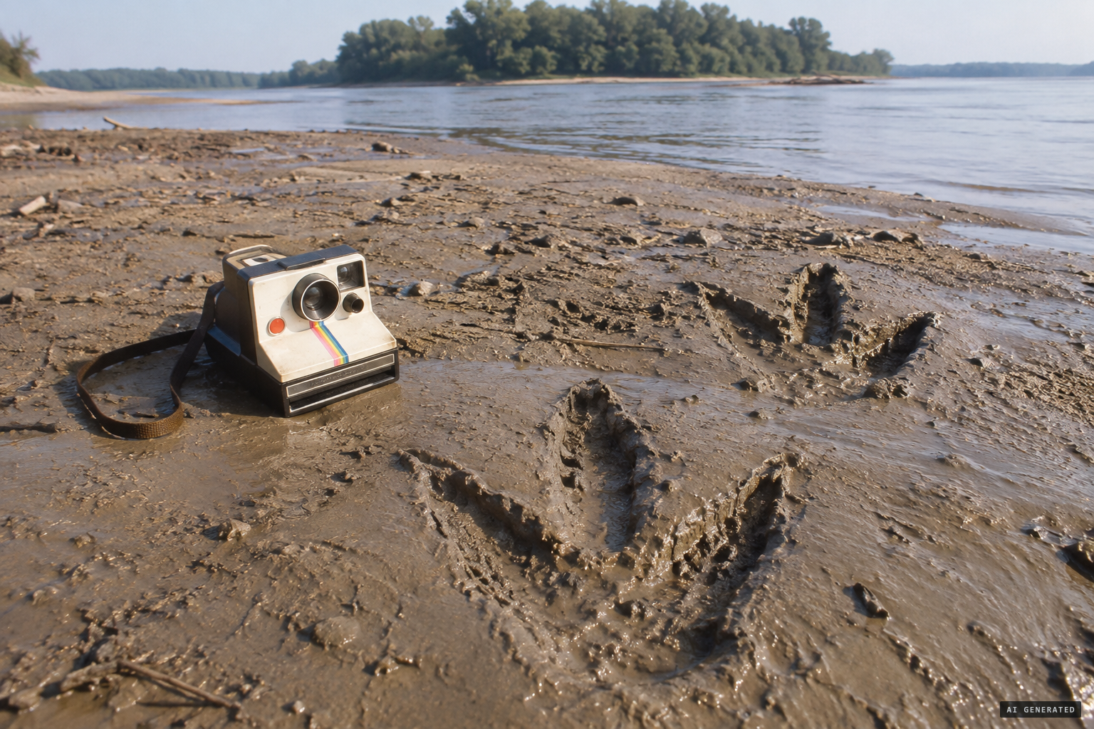 Three-toed tracks found near Towhead Island in 1971