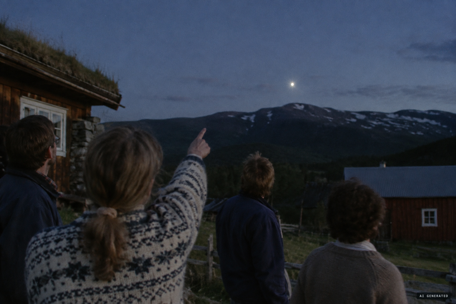 Tove Tonning: "Look at the light up there!"