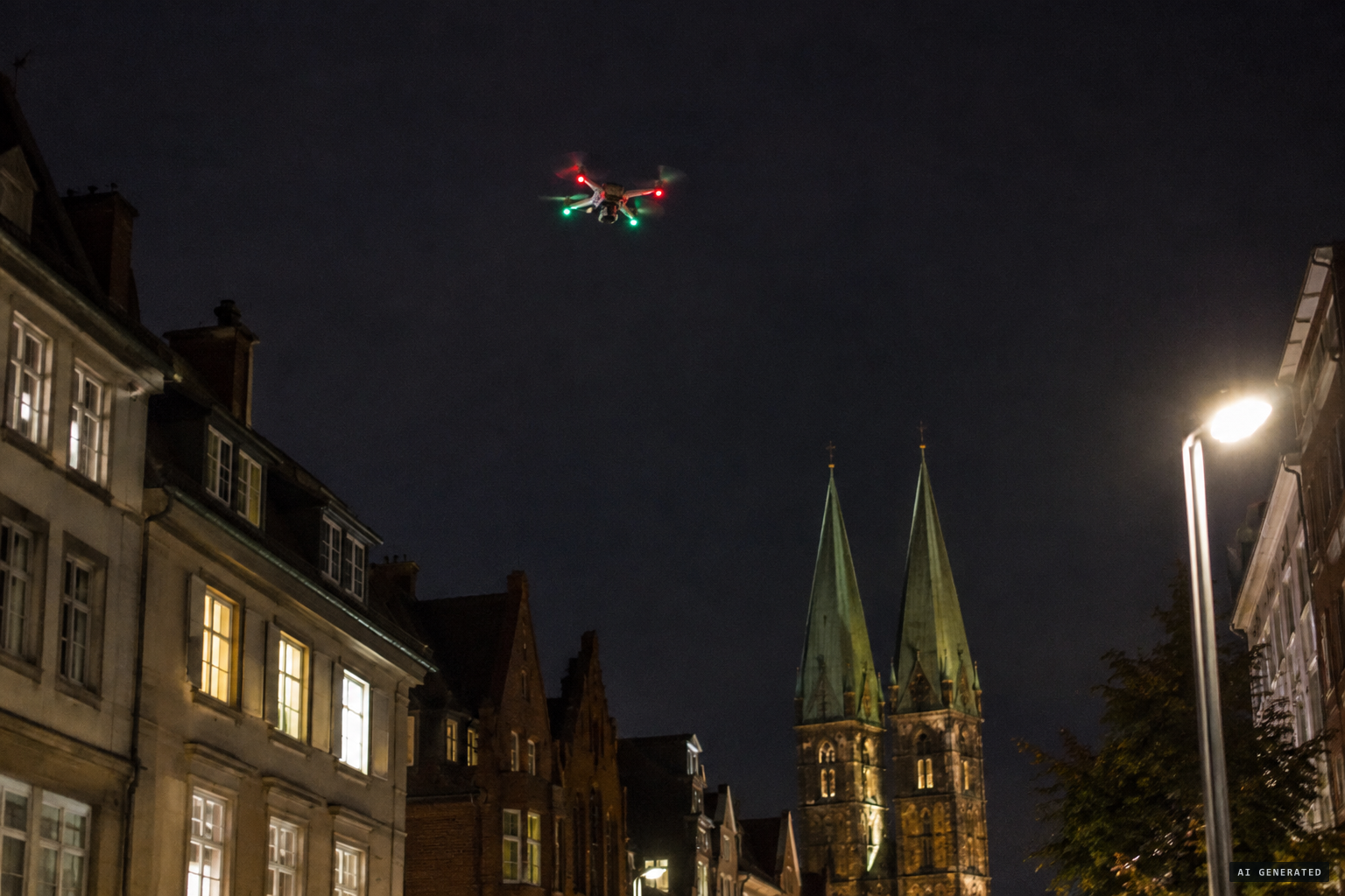 Police were very certain: a multicopter