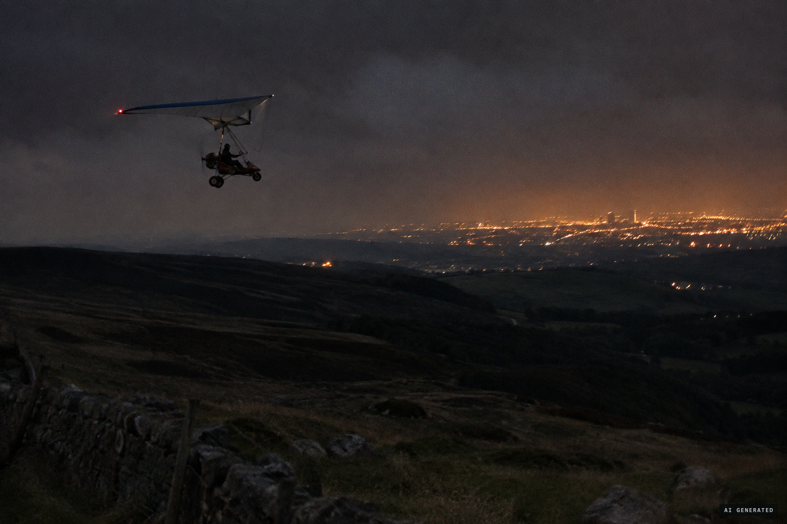 Experts called a microlight flight in that darkness, wind and hill country 'almost suicidal'