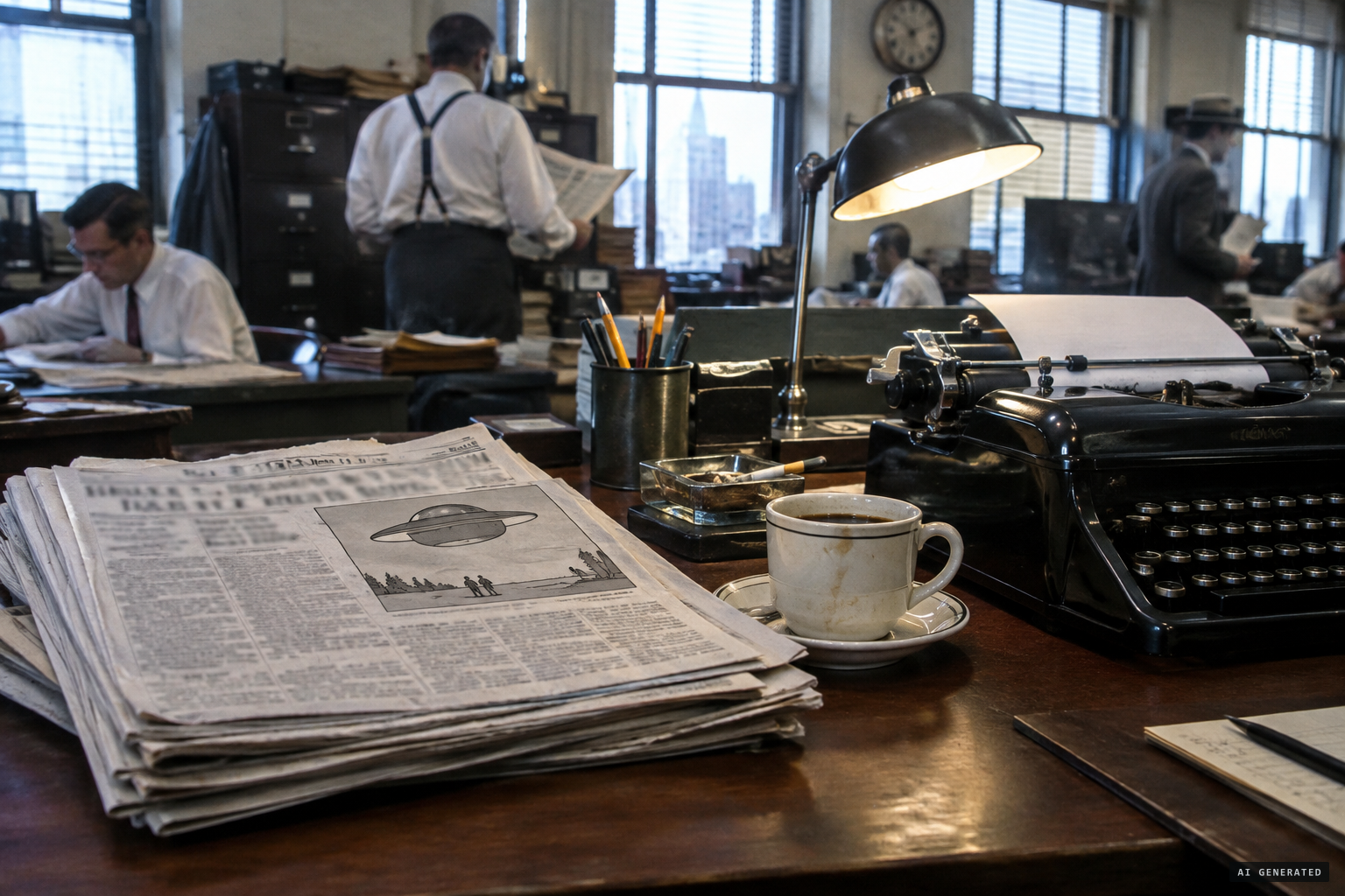 Newspapers generally ridiculed the story