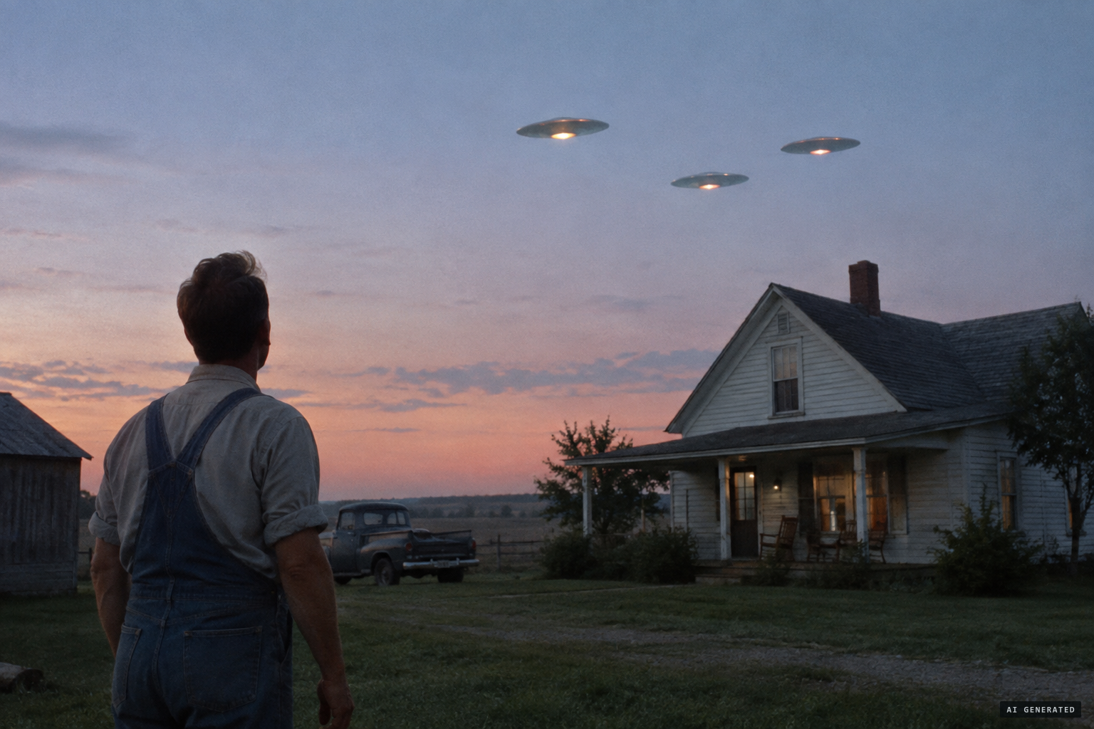 The craft return, circling low and calling down by loudspeaker