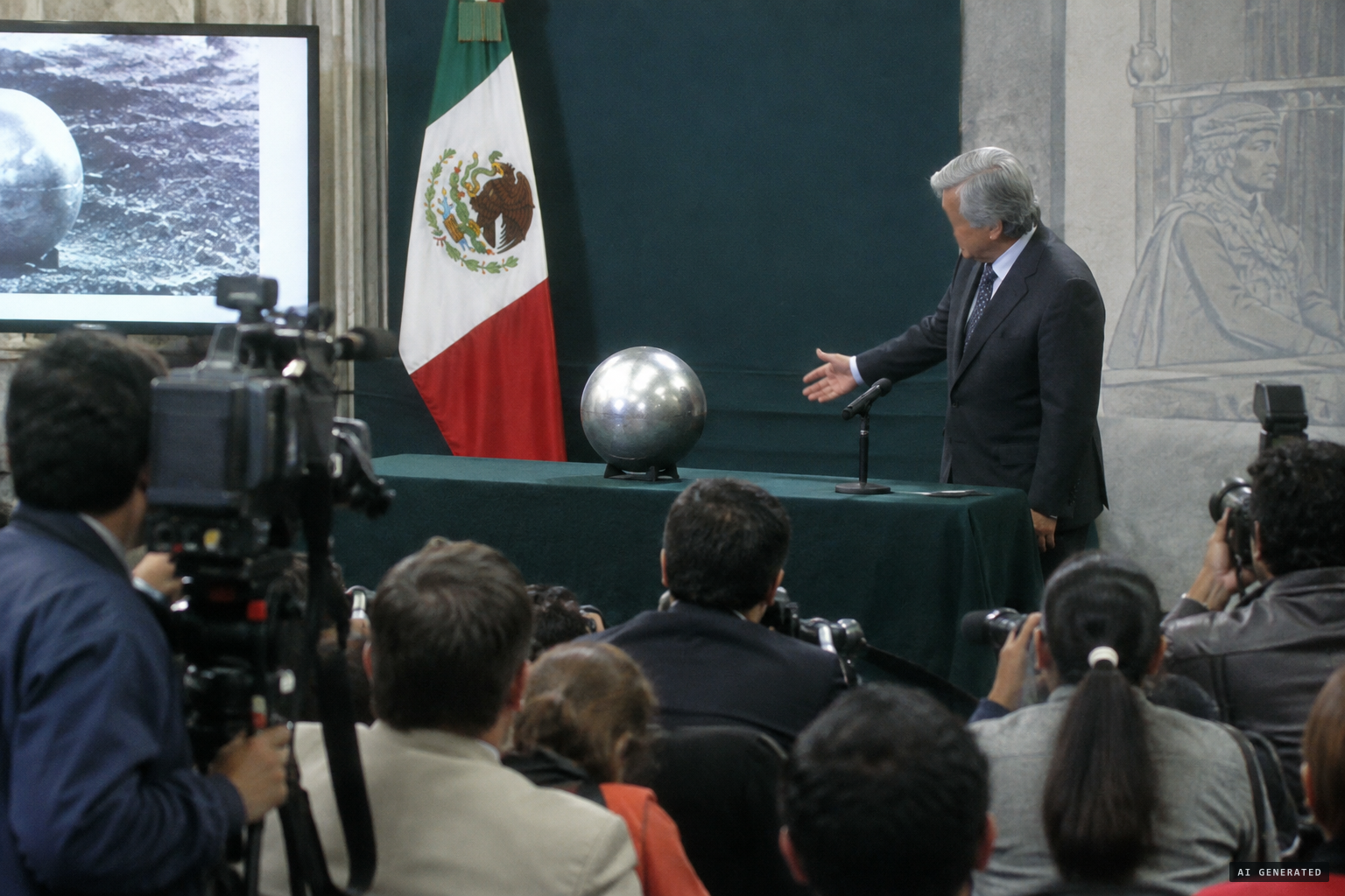 Jaime Maussan presents the sphere: "I ask for patience"