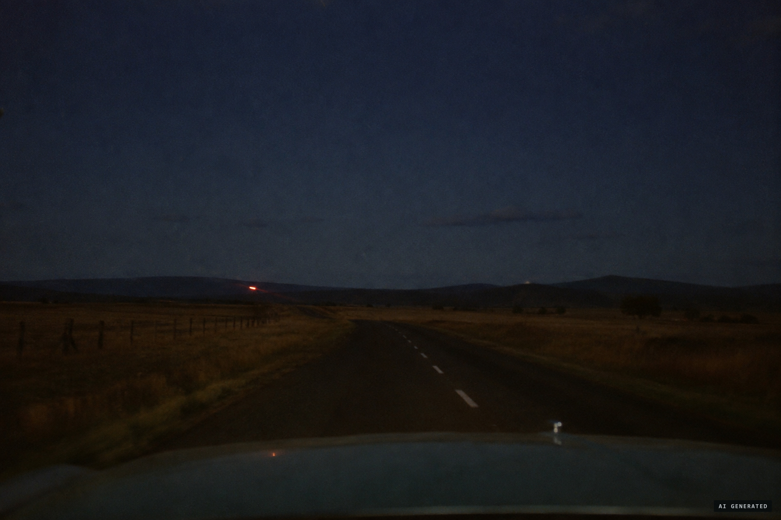 The object turns left toward the hills between Bowning and Yass