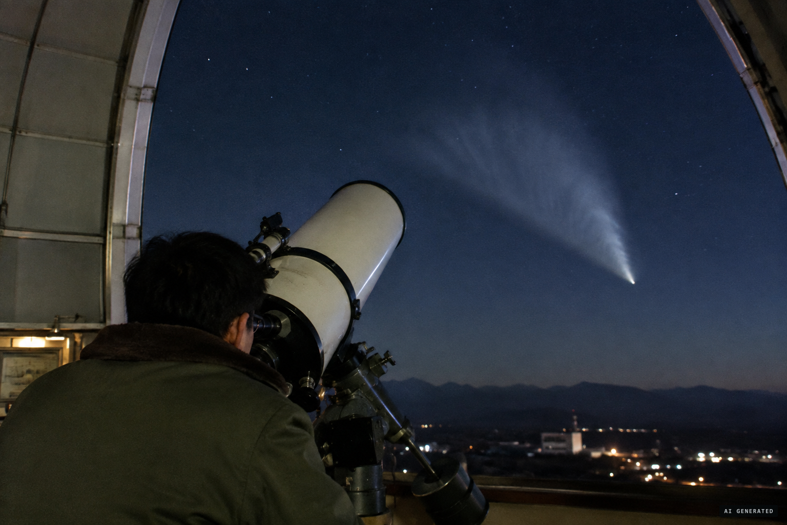 An astronomer's explanation: leftover fuel from jettisoned rockets