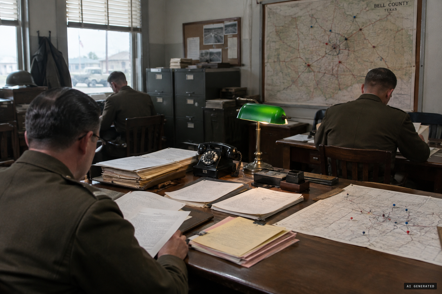 Fourth Army G-2 handles the reports while the FBI keeps watch