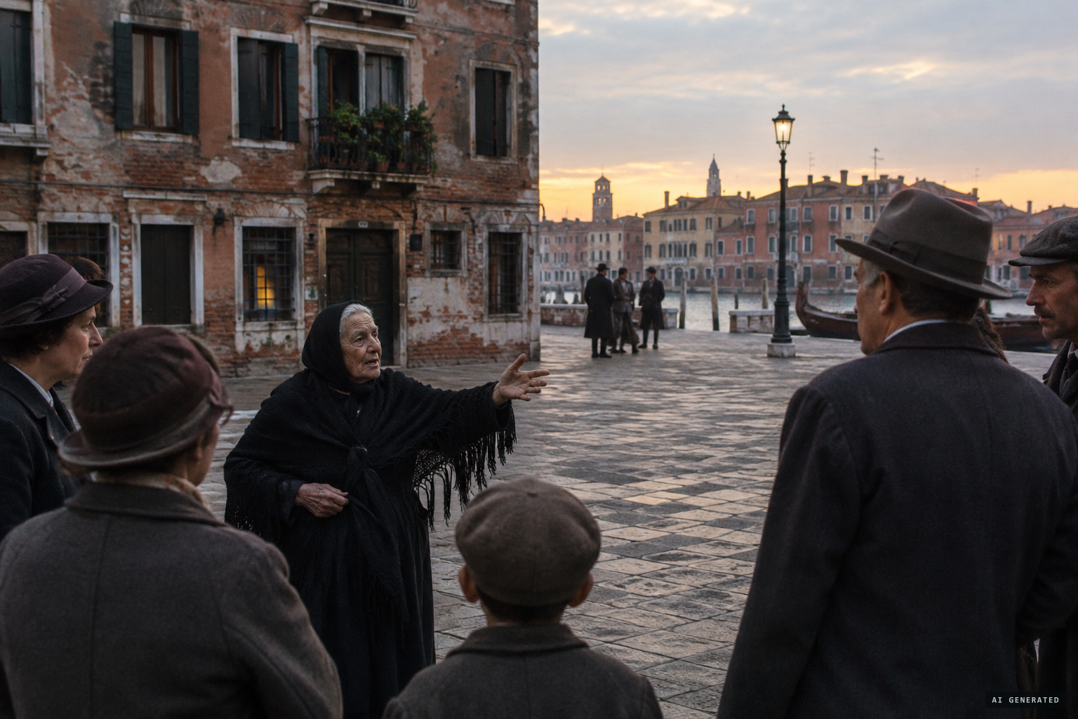 An old neighbourhood woman blames a murdered priest's restless spirit