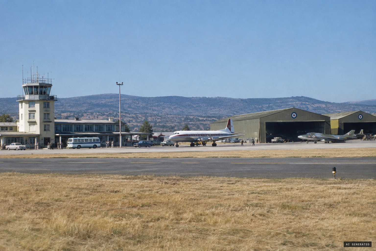 Canberra Airport at Pialligo, shared by civil aviation and RAAF Fairbairn