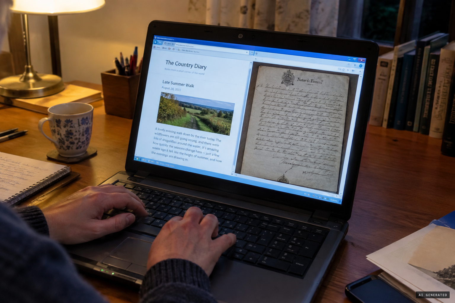 The Beachcombing blog transcribes the notarised copy of the Canna letter in 2011.