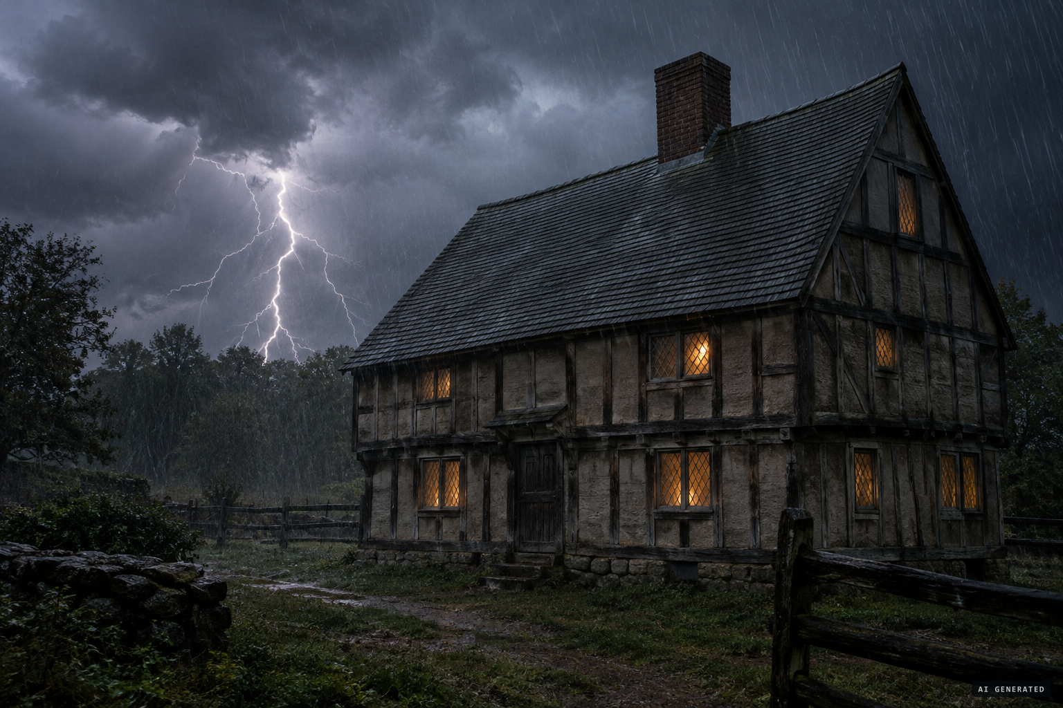 26 June 1639: "very stormie, Lightning and Thunder"